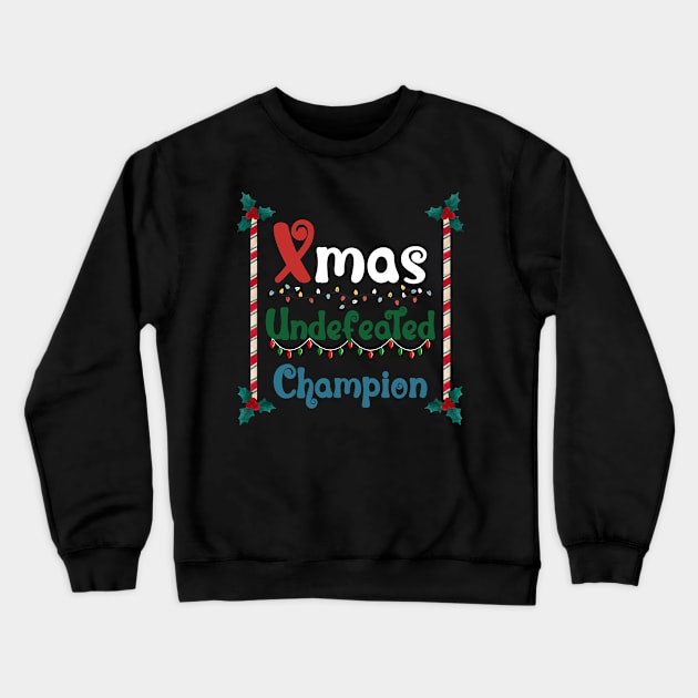 Xmas Undefeated Champion Crewneck Sweatshirt by NICHE&NICHE